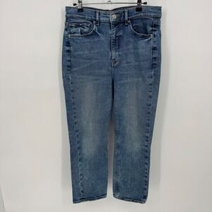 Express Mom Jean Super High Rise‎ Medium Wash Denim Women's Jeans Size 12S